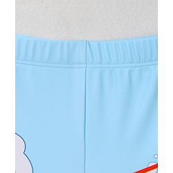 Babyhug Swimming Trunk with Cap Dino Print - Navy Blue