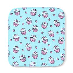 Babyhug 100% Cotton Knit Wash Cloths With Floral & Fruit Print Pack of 6 L 27 x B 25 cm - Multicolour