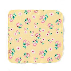 Babyhug 100% Cotton Knit Wash Cloths With Floral & Fruit Print Pack of 6 L 27 x B 25 cm - Multicolour