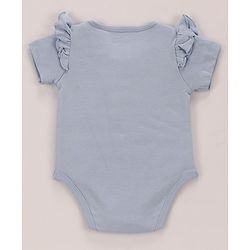 Babyhug Disney Interlock Knit Half Sleeves Onesies with Minnie Mouse Graphics & Frill Detailing Pack of 3 - Pink Blue & White