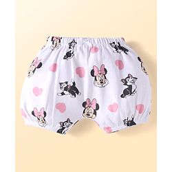 Babyhug Disney Interlock Knit Bloomer With Minnie Mouse Graphics Pack Of 3 - Lavender & Pink