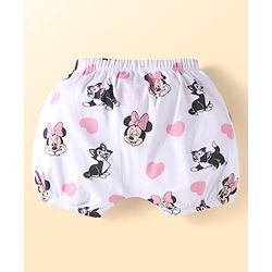 Babyhug Disney Interlock Knit Bloomer With Minnie Mouse Graphics Pack Of 3 - Lavender & Pink