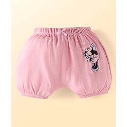 Babyhug Disney Interlock Knit Bloomer With Minnie Mouse Graphics Pack Of 3 - Lavender & Pink