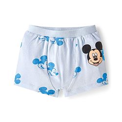 Babyhug Disney Interlock Knit Briefs with Mickey Mouse Graphics Pack of 3 - Yellow Light Green & Light Blue