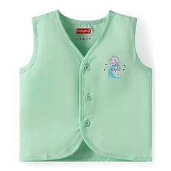 Babyhug Cambric Woven Sleeveless Jhablas with Animal Print Pack of 5 - Multicolor