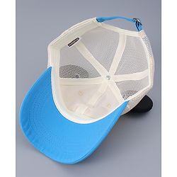 Babyhug Free Size Baseball Cap With Teddy Bear & Ear Applique - Pink