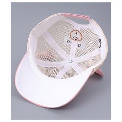 Babyhug Free Size Baseball Cap With Ear Applique - Pink