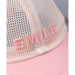 Babyhug Free Size Baseball Cap With Ear Applique - Pink