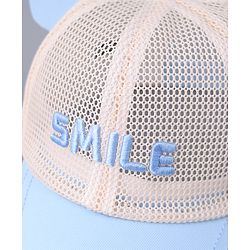 Babyhug Free Size Baseball Cap With Ear Applique - Light Blue