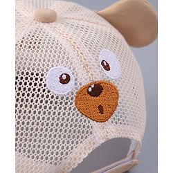Babyhug Free Size Baseball Cap With Ear Applique - Pink