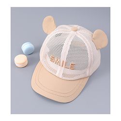 Babyhug Free Size Baseball Cap With Ear Applique - Pink