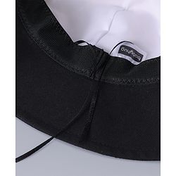 Babyhug Free Size Bucket Hat With Animal Print & Ear Applique - Black