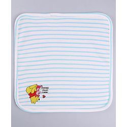 Babyhug Disney Interlock Knit Wash Cloth with Pooh Graphics Pack of 3 L 30 x B 30 cm - Yellow & Red