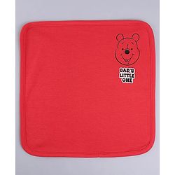 Babyhug Disney Interlock Knit Wash Cloth with Pooh Graphics Pack of 3 L 30 x B 30 cm - Yellow & Red