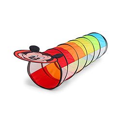 Babyhug Disney Mickey Crawling Play Tunnel for Toddlers|Colourful Pop up Crawl thorugh| Foldable Tunnel for Kids 2+ Years|MultiColour