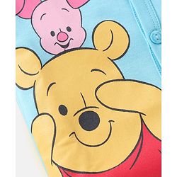 Babyhug Disney Interlock Knit Half Sleeves Jhablas With Winnie The Pooh & Friends Graphics Pack of 3 - Red Blue & White