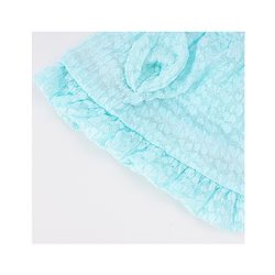 Babyhug Chiffon Bucket Hat with Knot & Ears Applique - Light Blue