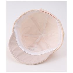 Babyhug Cotton Baseball Cap with Bear Applique - Beige