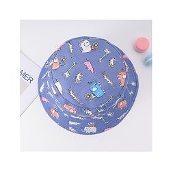 Babyhug Free Size Bucket Hat with Animal Print - Pink