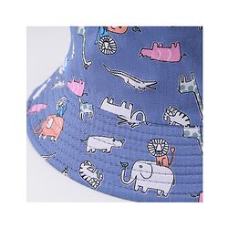 Babyhug Free Size Bucket Hat with Animal Print - Pink