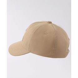 Babyhug Free Size Baseball Cap With Bear Embroidery - Beige