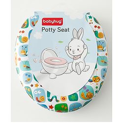 Babyhug Baby Potty Seat With Animal Print - Multicolor