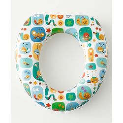 Babyhug Baby Potty Seat With Animal Print - Multicolor
