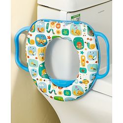 Babyhug Insects Printed Potty Seat With Handle - White