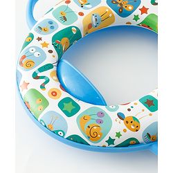 Babyhug Insects Printed Potty Seat With Handle - White