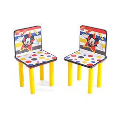 Babyhug Disney Mickey  Multipurpose Study Table with 2 Chairs - Yellow