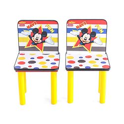 Babyhug Disney Mickey  Multipurpose Study Table with 2 Chairs - Yellow
