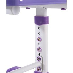 Babyhug Disney Frozen Height Adjustable Study Table & Chair Set with Storage for Kids - Purple| Ergonomic Study Desk for 3-15 Years Kids| Reading Stand, Cup Holder & Anti-Slip Base