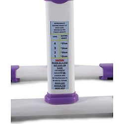 Babyhug Disney Frozen Height Adjustable Study Table & Chair Set with Storage for Kids - Purple| Ergonomic Study Desk for 3-15 Years Kids| Reading Stand, Cup Holder & Anti-Slip Base
