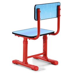 Babyhug Marvel Avenger Height Adjustable Study Table & Chair Set with Storage for Kids - Red| Ergonomic Study Desk for 3 -15 Years Kids| Reading Stand, Cup Holder & Anti-Slip Base