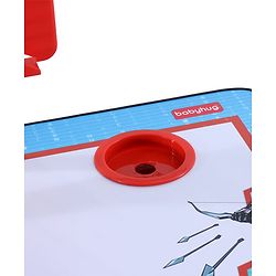 Babyhug Marvel Avenger Height Adjustable Study Table & Chair Set with Storage for Kids - Red| Ergonomic Study Desk for 3 -15 Years Kids| Reading Stand, Cup Holder & Anti-Slip Base