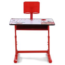 Babyhug Disney Frozen Height Adjustable Study Table & Chair Set with Storage for Kids - Purple| Ergonomic Study Desk for 3-15 Years Kids| Reading Stand, Cup Holder & Anti-Slip Base
