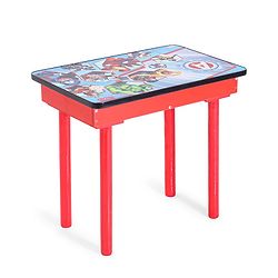 Babyhug Marvel Avengers Multipurpose Study Table with 1 Chair - Red| Art & Craft Table| Dining Table| Easy to Assemble| Sturdy Construct| Storage Draw| Chair with Backrest