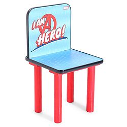 Babyhug Marvel Avengers Multipurpose Study Table with 1 Chair - Red| Art & Craft Table| Dining Table| Easy to Assemble| Sturdy Construct| Storage Draw| Chair with Backrest