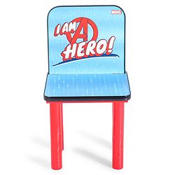 Babyhug Marvel Avengers Multipurpose Study Table with 1 Chair - Red| Art & Craft Table| Dining Table| Easy to Assemble| Sturdy Construct| Storage Draw| Chair with Backrest