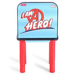 Babyhug Marvel Avengers Multipurpose Study Table with 1 Chair - Red| Art & Craft Table| Dining Table| Easy to Assemble| Sturdy Construct| Storage Draw| Chair with Backrest