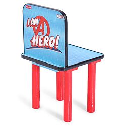 Babyhug Marvel Avengers Multipurpose Study Table with 1 Chair - Red| Art & Craft Table| Dining Table| Easy to Assemble| Sturdy Construct| Storage Draw| Chair with Backrest