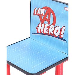 Babyhug Marvel Avengers Multipurpose Study Table with 1 Chair - Red| Art & Craft Table| Dining Table| Easy to Assemble| Sturdy Construct| Storage Draw| Chair with Backrest