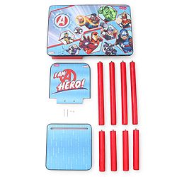Babyhug Marvel Avengers Multipurpose Study Table with 1 Chair - Red| Art & Craft Table| Dining Table| Easy to Assemble| Sturdy Construct| Storage Draw| Chair with Backrest