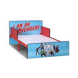 Babyhug Marvel Avengers Kids Bed with Metal Legs & Sturdy Frame Durable & Safe Design Spacious Sleeping Area Easy to Assemble Ideal for Kids 3+ Years
