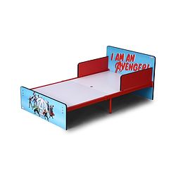 Babyhug Marvel Avengers Kids Bed with Metal Legs & Sturdy Frame Durable & Safe Design Spacious Sleeping Area Easy to Assemble Ideal for Kids 3+ Years