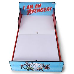 Babyhug Marvel Avengers Kids Bed with Metal Legs & Sturdy Frame Durable & Safe Design Spacious Sleeping Area Easy to Assemble Ideal for Kids 3+ Years