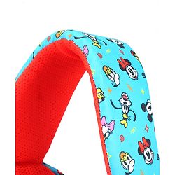 Babyhug Disney Mickey Mouse School Backpack|2 Main Compartments, 2 Front Pockets, 2 side Bottle Pockets|Water Resistant|Long lasting and Durable Zippers | Comfortable back cushioning | For School, Travel and Outdoors|Blue- 15.8 inches