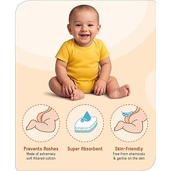 Babyhug Reusable Cloth Diaper with Contrast Flap and without Insert (Shell Only) Pack of 5 Free Size (Color May Vary)