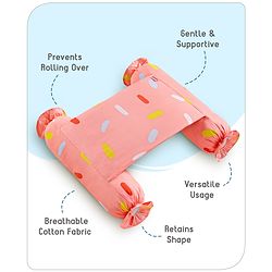 Babyhug Baby Anti Roll Side Bolsters Aeroplane Theme  - White
