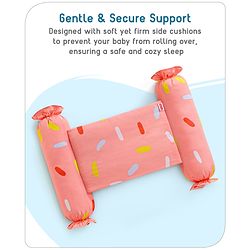 Babyhug Baby Anti Roll Side Bolsters Aeroplane Theme  - White
